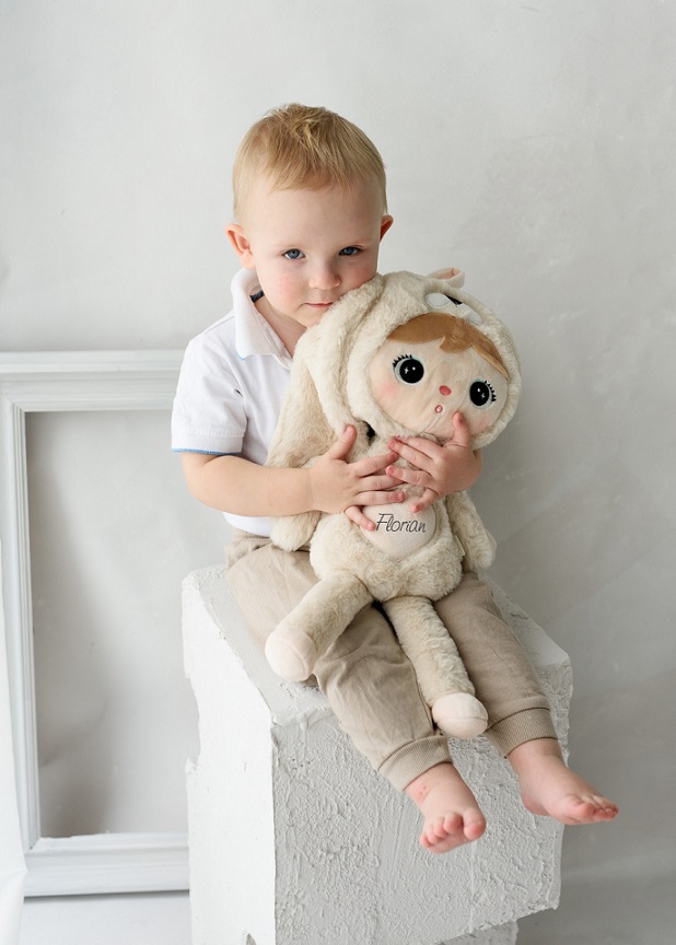 Beige kanin, stor dukke med navn - Bilde 4