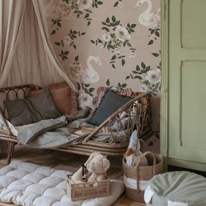 Dekornik, tapet Swans Kingdom Beige