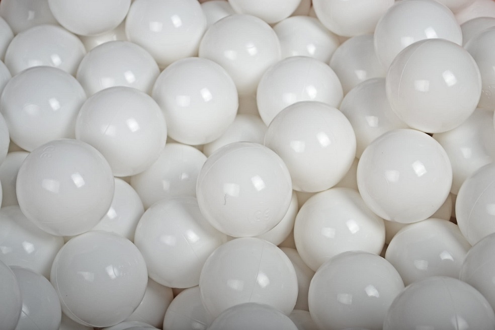 Mjau, rosa boucle ballbad med 200 hvite baller - Bilde 3