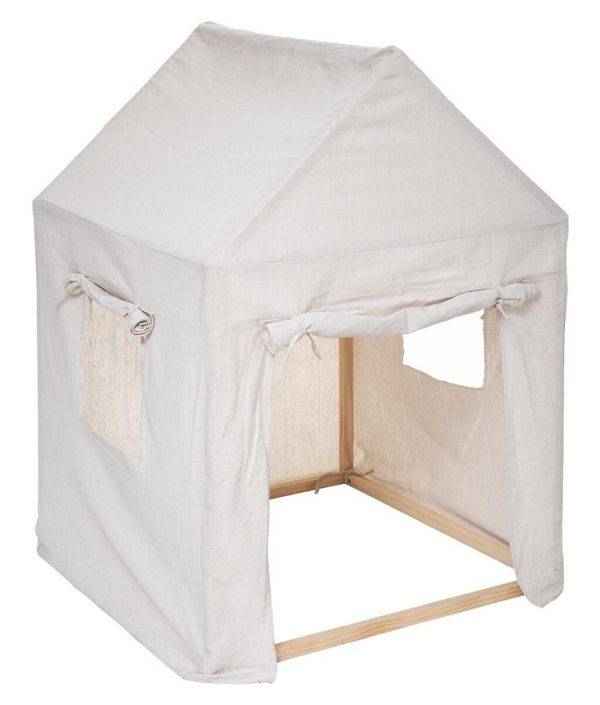 Lektelt hytte til barnerommet, beige