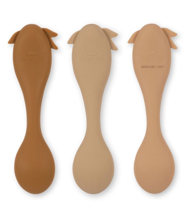Konges Sløjd, silikonskjeer Lemon 3-pack, Rose mix