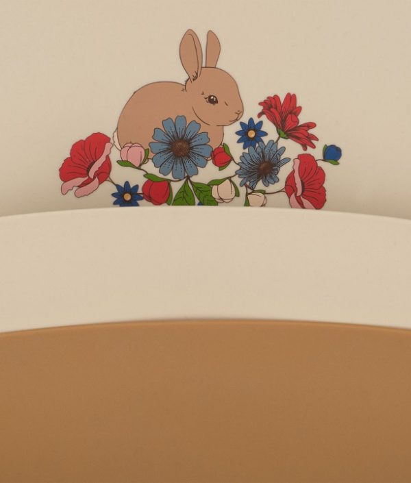 Konges Sløjd, smekke i silikon 2-pakk, Bunny Tokki