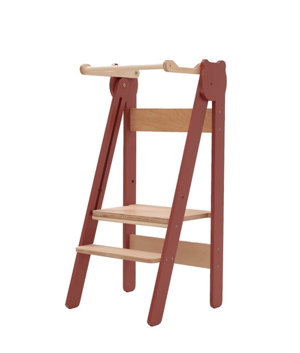Hjelpe til krakk sammenleggbar, terracota red