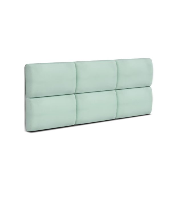 Velourkledde veggpaneler, mint (ulike mål)