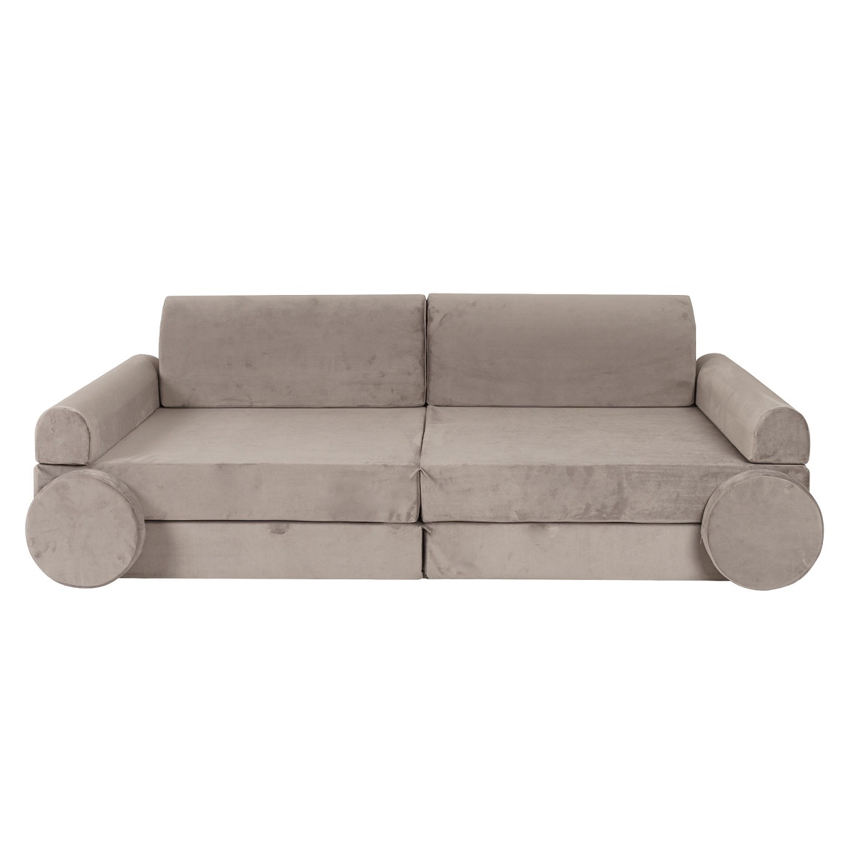 Mjau, Byggbar barnesofa lenestol madras, grå