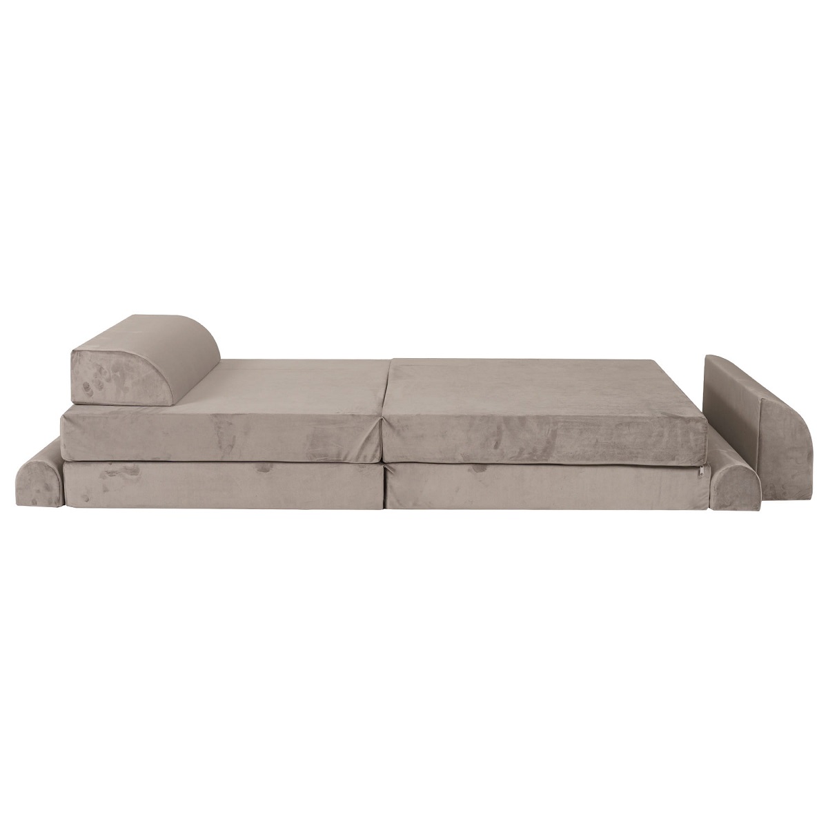 Mjau, Byggbar barnesofa lenestol madras, grå - Bilde 3