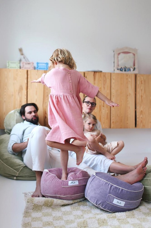 Bini, sittepose Cozy, rosa - Bilde 6