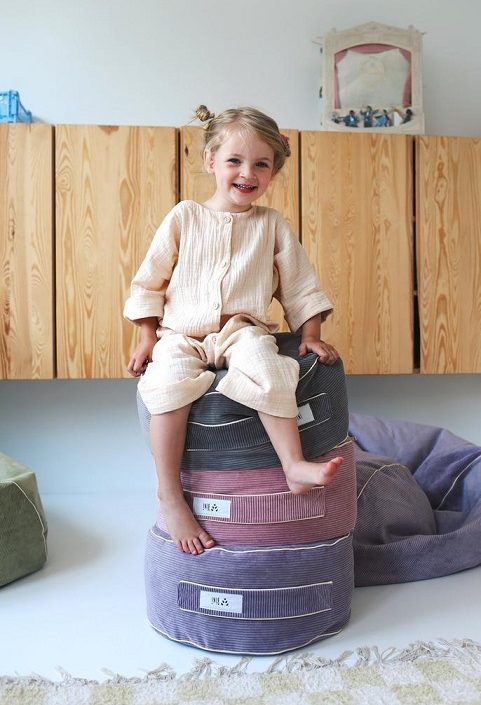 Bini, sitteputt Cozy, taupe