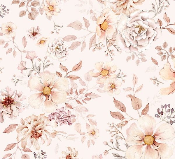 Dekorillo, tapet Boho blomster