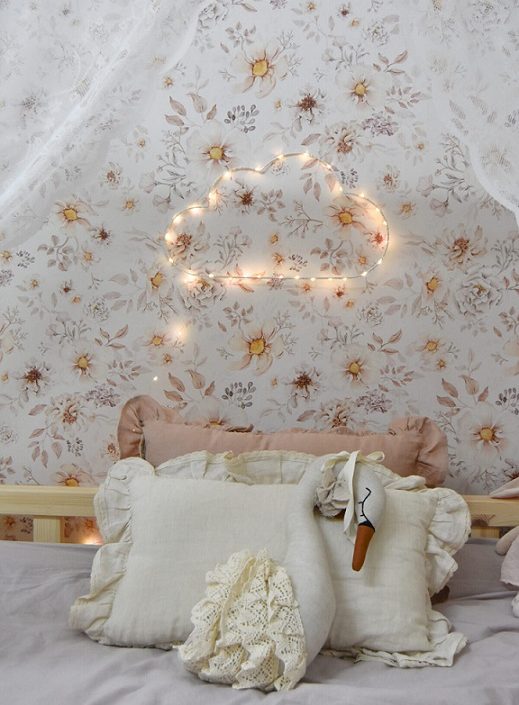 Dekorillo, tapet Boho blomster