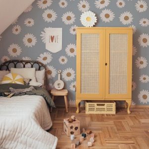 Dekornik, tapet Tuscan Daisies Blue