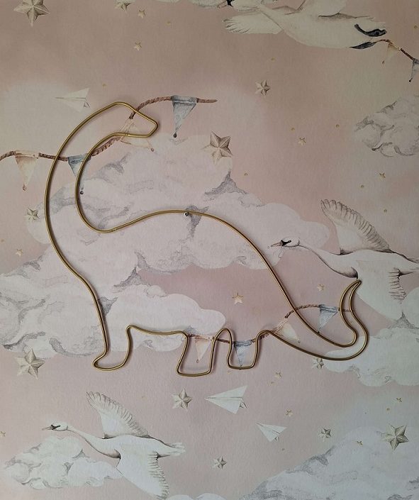 Nattlampe til barnerommet, Dino gull