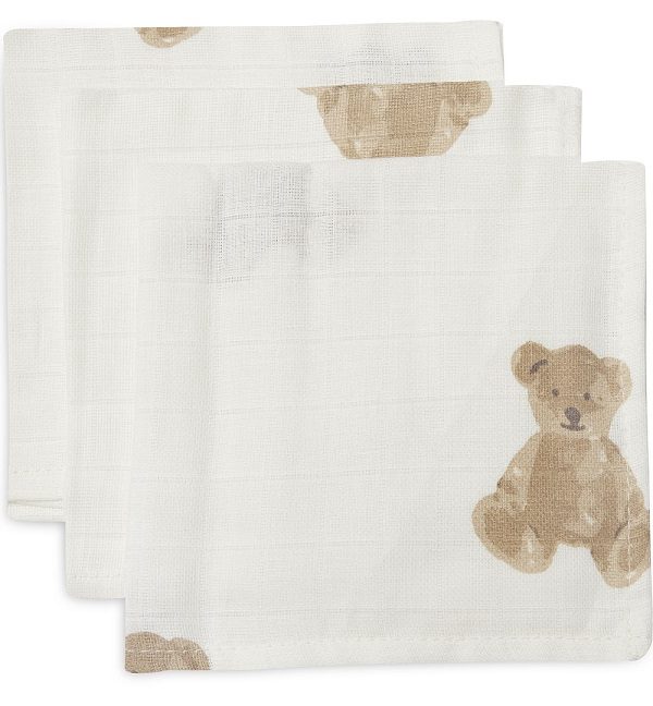 Jollein, koseklut vaskeklut Teddy Bear, 3-pack