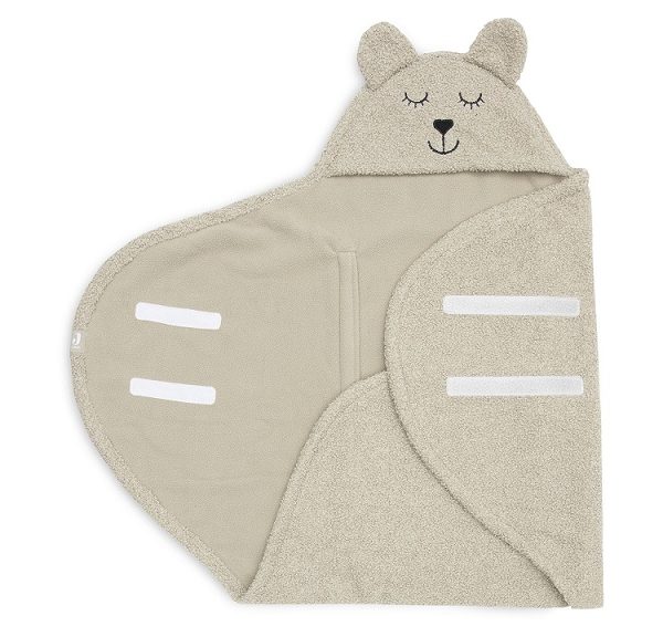 Jollein, omslagsbabywrap kjørepose Bear boucle, olivengrønn