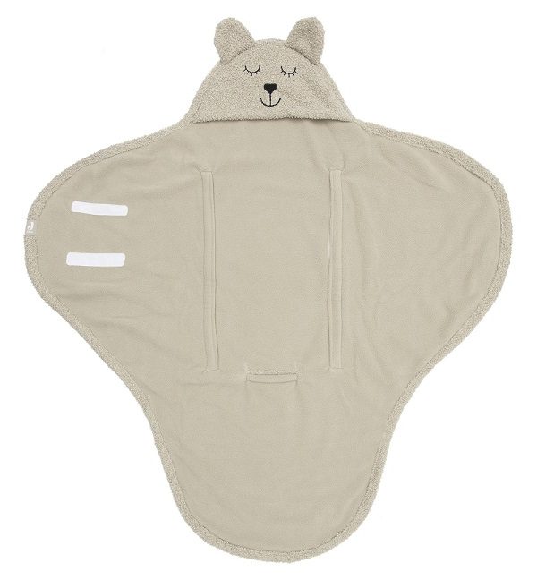 Jollein, omslagsbabywrap kjørepose Bear boucle, olivengrønn