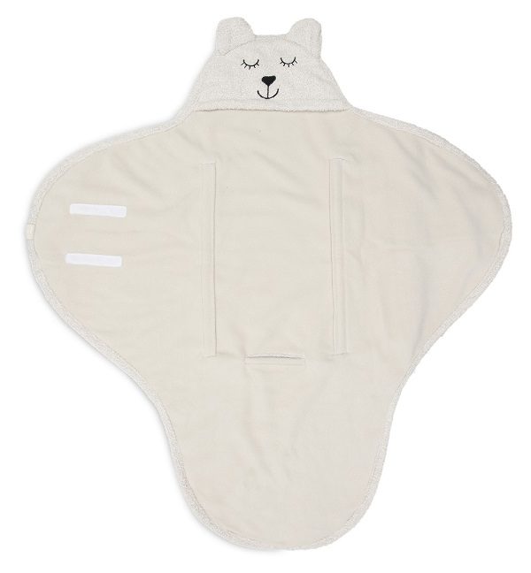 Jollein, omslagsbabywrap kørepose Bear boucle, oatmeal