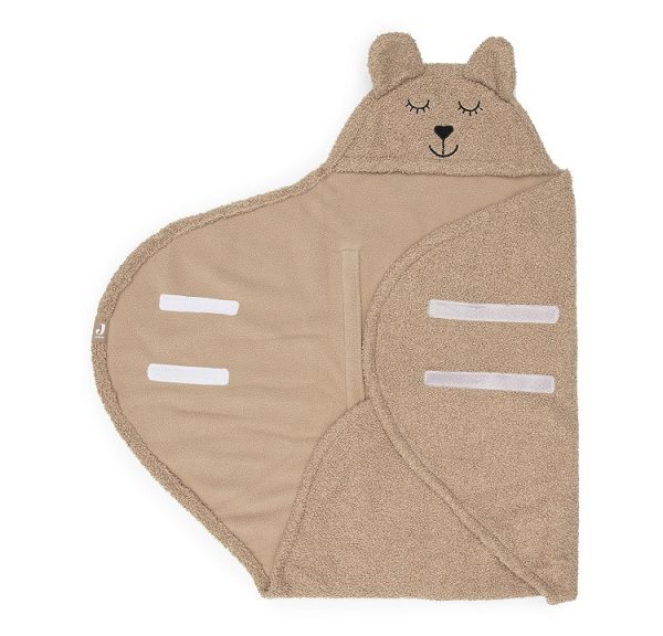 Jollein, omslagsbabywrap kjørepose Bear boucle, kjeks