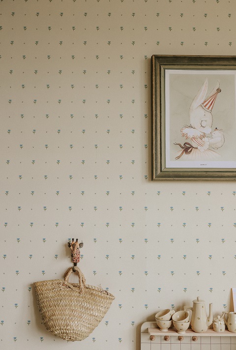 Mrs Mighetto, tapet Tulips for Belle, Blue - Bilde 3