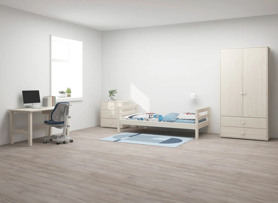 Flexa, barneseng 90x200 cm Classic, hvit - Bilde 2