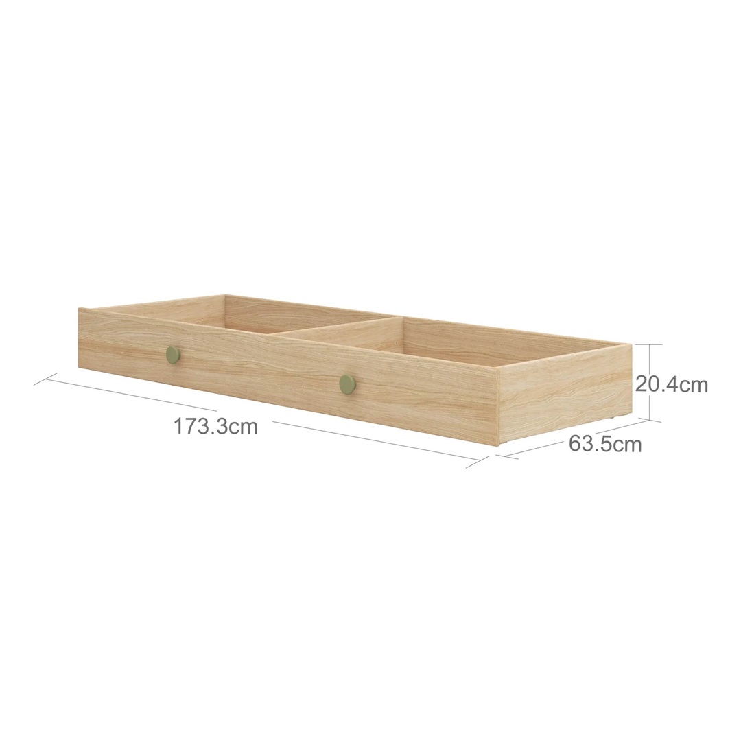 Flexa, barneseng dagbädd 90x200 cm Popsicle, kiwi oak - Bilde 9