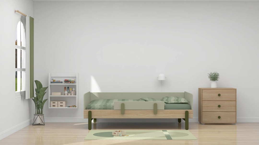 Flexa, barneseng dagbädd 90x200 cm Popsicle, kiwi oak - Bilde 3