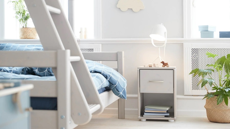 Flexa, køyeseng familieseng Classic 90x200/140x200 cm, hvit - Bilde 3