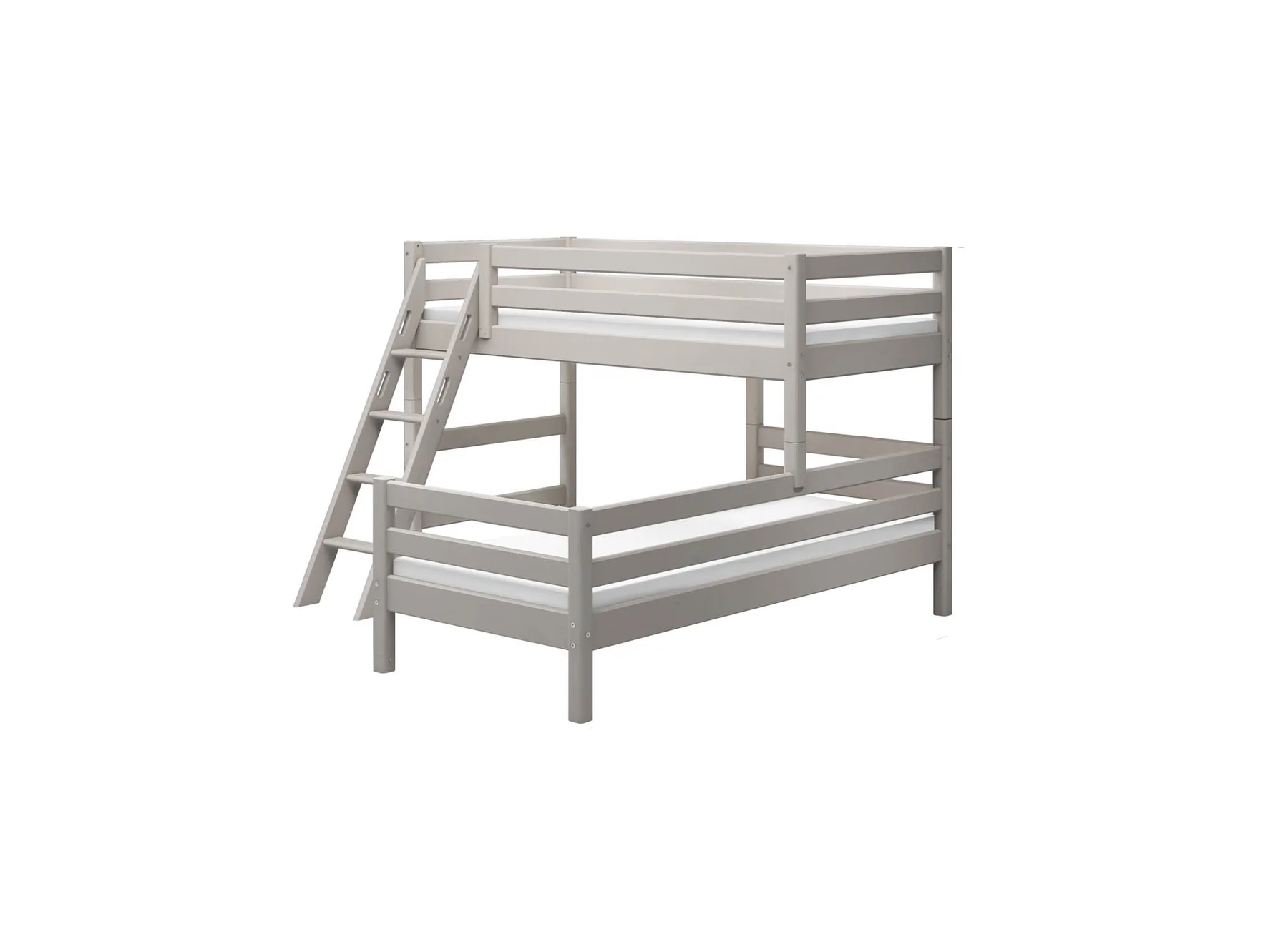 Flexa, køyeseng loftseng med ekstra seng Classic 90x200 cm, grå - Bilde 2