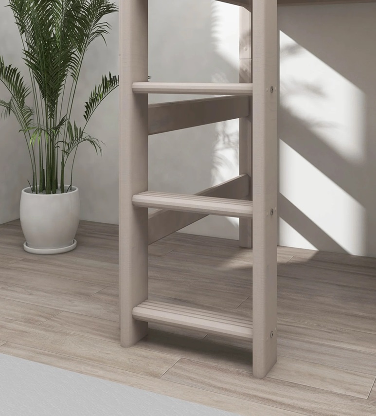 Flexa, køyeseng loftseng med ekstra seng Classic 90x200 cm, grå - Bilde 6