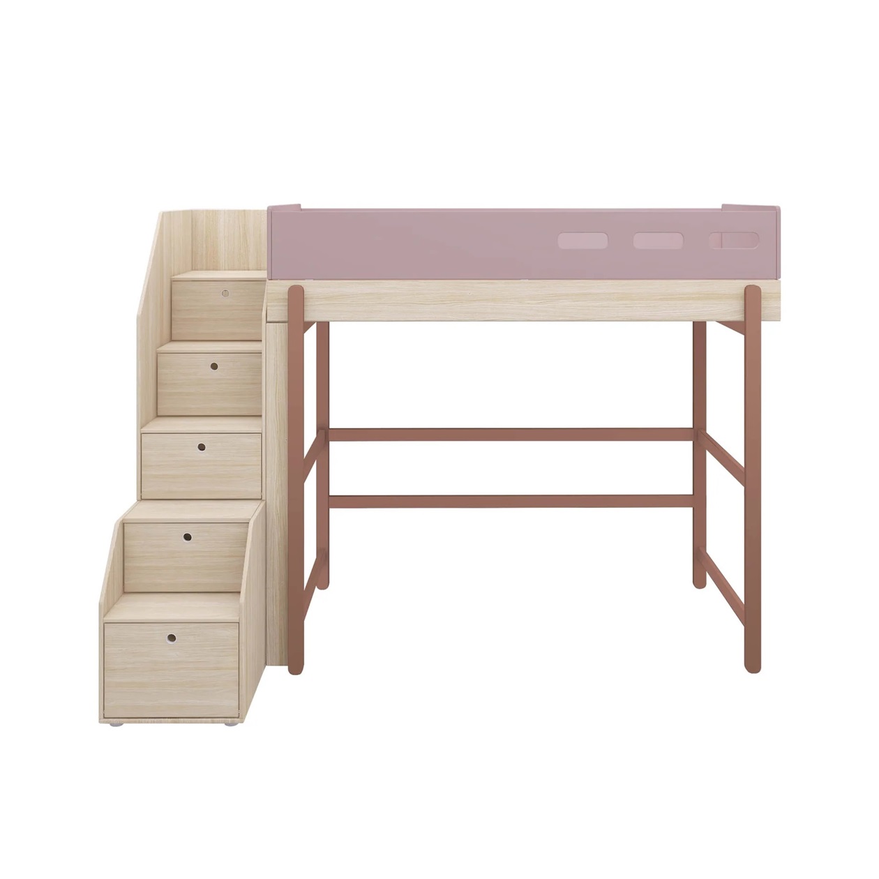 Flexa, høy hems med trapp 90x200 cm Popsicle, cherry oak - Bilde 7