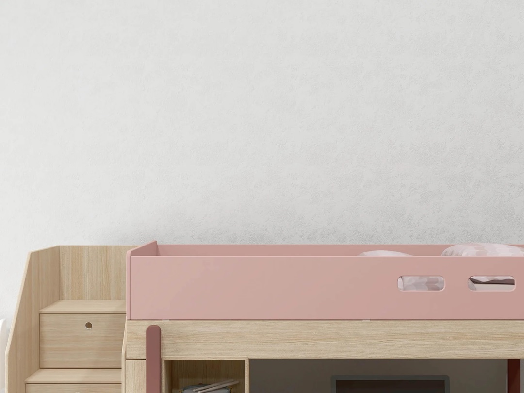 Flexa, høy hems med trapp 90x200 cm Popsicle, cherry oak - Bilde 6