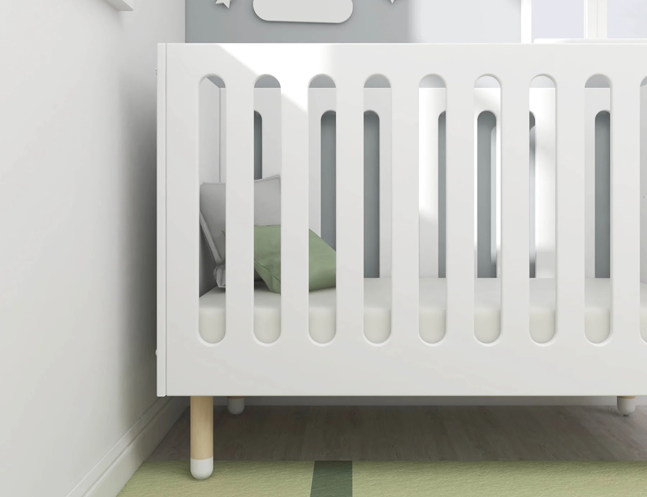 Flexa, sprinkelseng Dots 60x120, hvit - Bilde 6