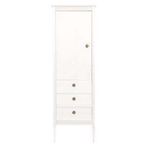Antikk garderobe til barnerommet, hvit
