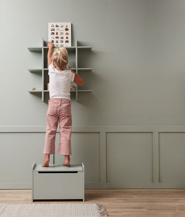 Kid`s Concept, vegghylle 3-plan Star, lysegrønn