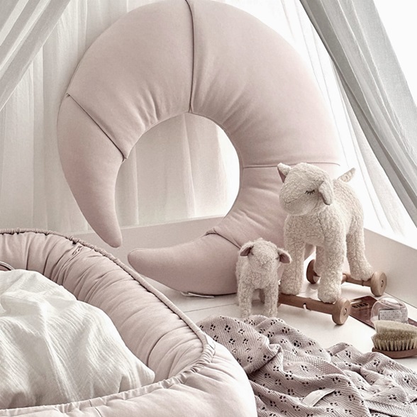 Cotton & Sweets, ammekudde Croissant, pudderrosa - Bilde 2