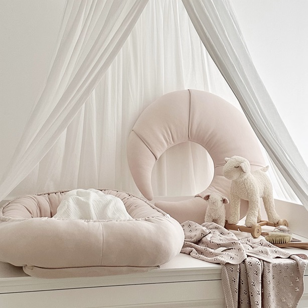 Cotton & Sweets, ammekudde Croissant, pudderrosa - Bilde 3