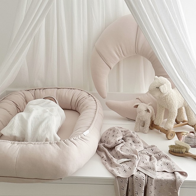Cotton & Sweets, ammekudde Croissant, pudderrosa - Bilde 4