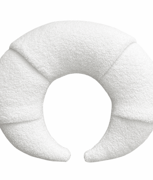 Cotton & Sweets, ammekudde boucle Croissant, hvit