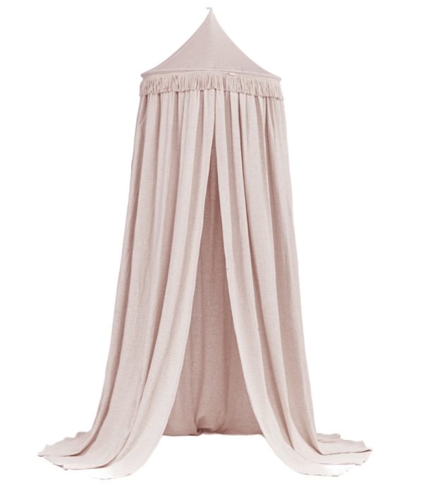 Boho twist pudderrosa sengehimmel maxi, Cotton & Sweets