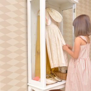 Majvillan, tapet til barnerommet Copenhagen, beige pink