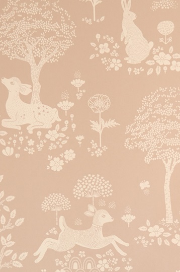 Majvillan, tapet til barnerommet Summer fields, dusty pink - Bilde 6