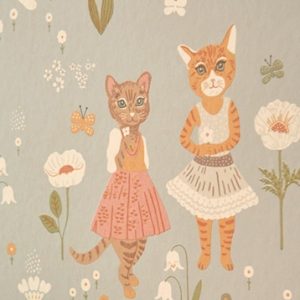 Majvillan, tapet til barnerommet Catwalk, dusty blue