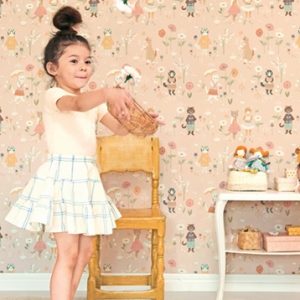 Majvillan, tapet til barnerommet Catwalk, sweet pink