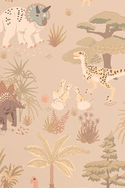 Majvillan, tapet til barnerommet Dinosaur vibes, sandy beige - Bilde 6