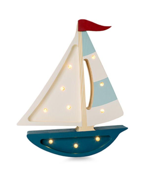 Little Lights, Nattlampe til barnerommet, Seilbåt teal