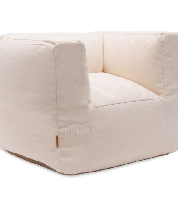 Jollein, Sofa Beanbag lenestol, natural twill
