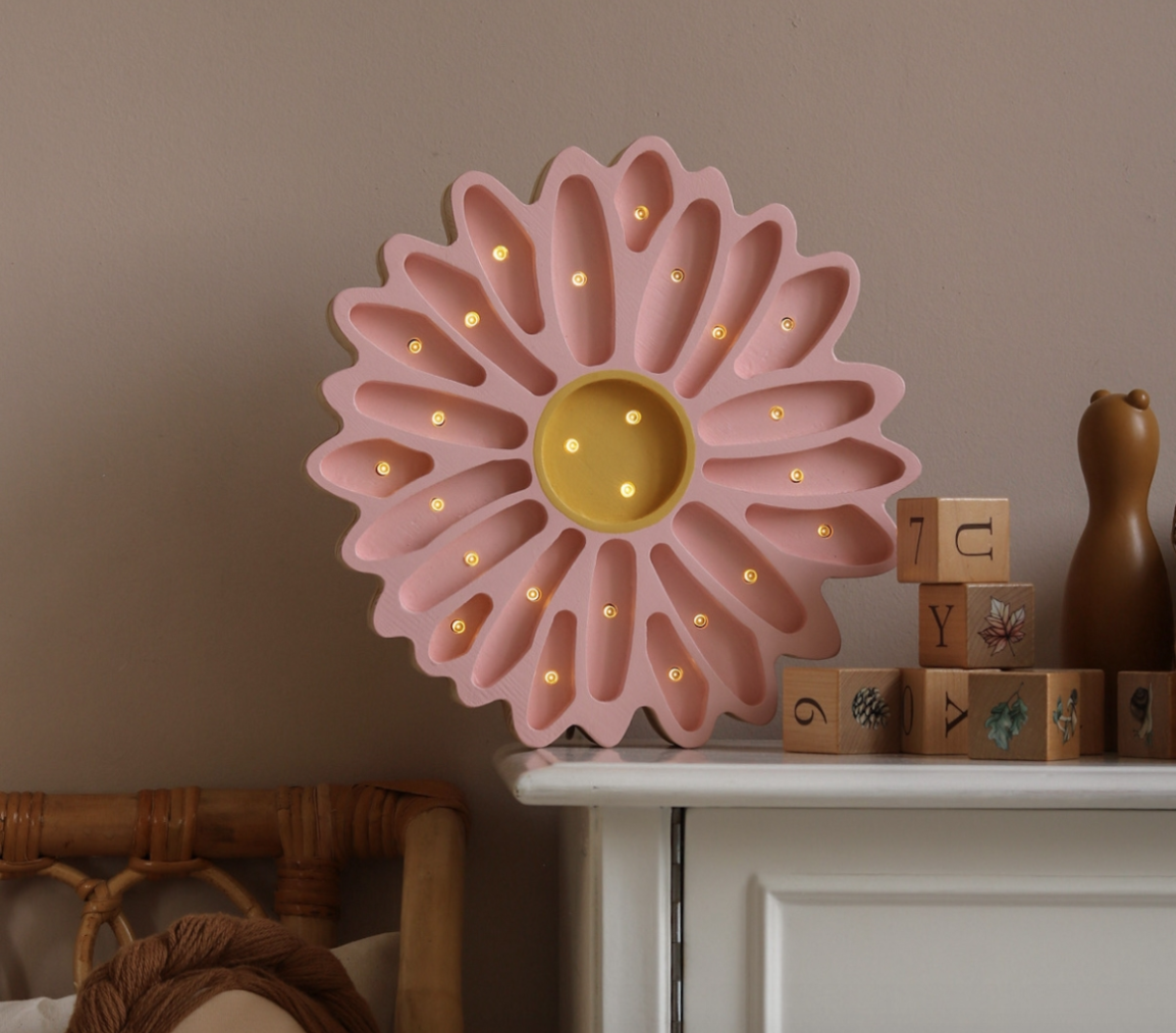 Little Lights, Nattlampe til barnerommet, Daisy powder pink - Bilde 2
