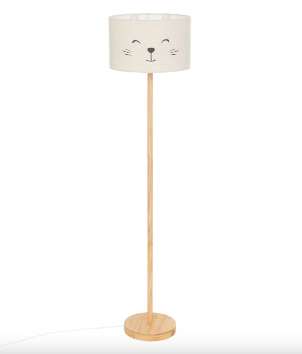 Gulvlampe til barnerommet, katt