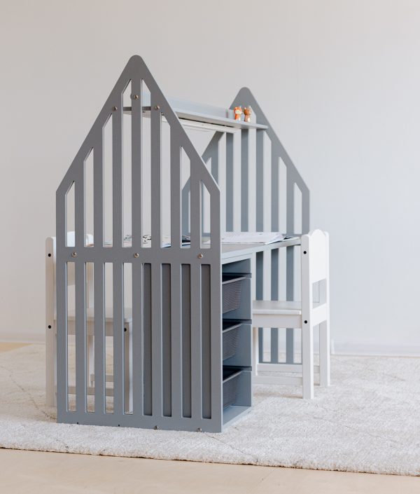 Duck Woodworks, Dobbeltskrivebord for søsken, STRIPED