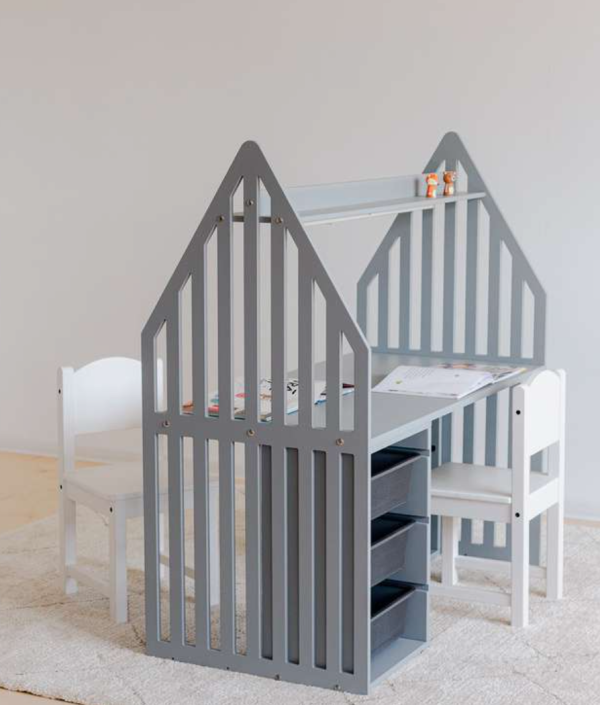 Duck Woodworks, Dobbeltskrivebord for søsken, STRIPED