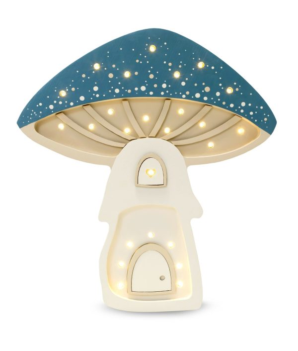 Little Lights, Nattlampe, Mushroom House, Night Blue